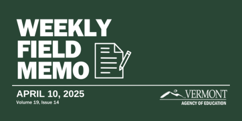 A Weekly Field Memo title graphic indicating the week of publication: April 10, 2025